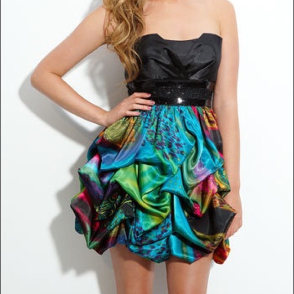 Nordstrom Speechless Strapless Dress (Juniors)